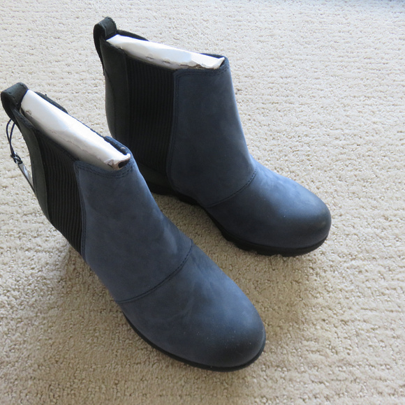 New Sorel Joan of Arctic Wedge Chelsea Bootie 7 38 7.5 38.5 - Picture 2 of 5